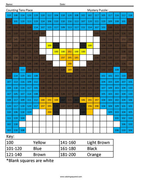 Counting bald eagle mystery coloring