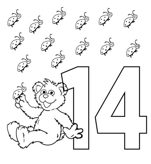 Numbers coloring pages
