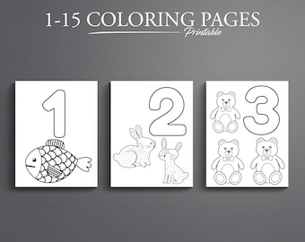 Number coloring pages