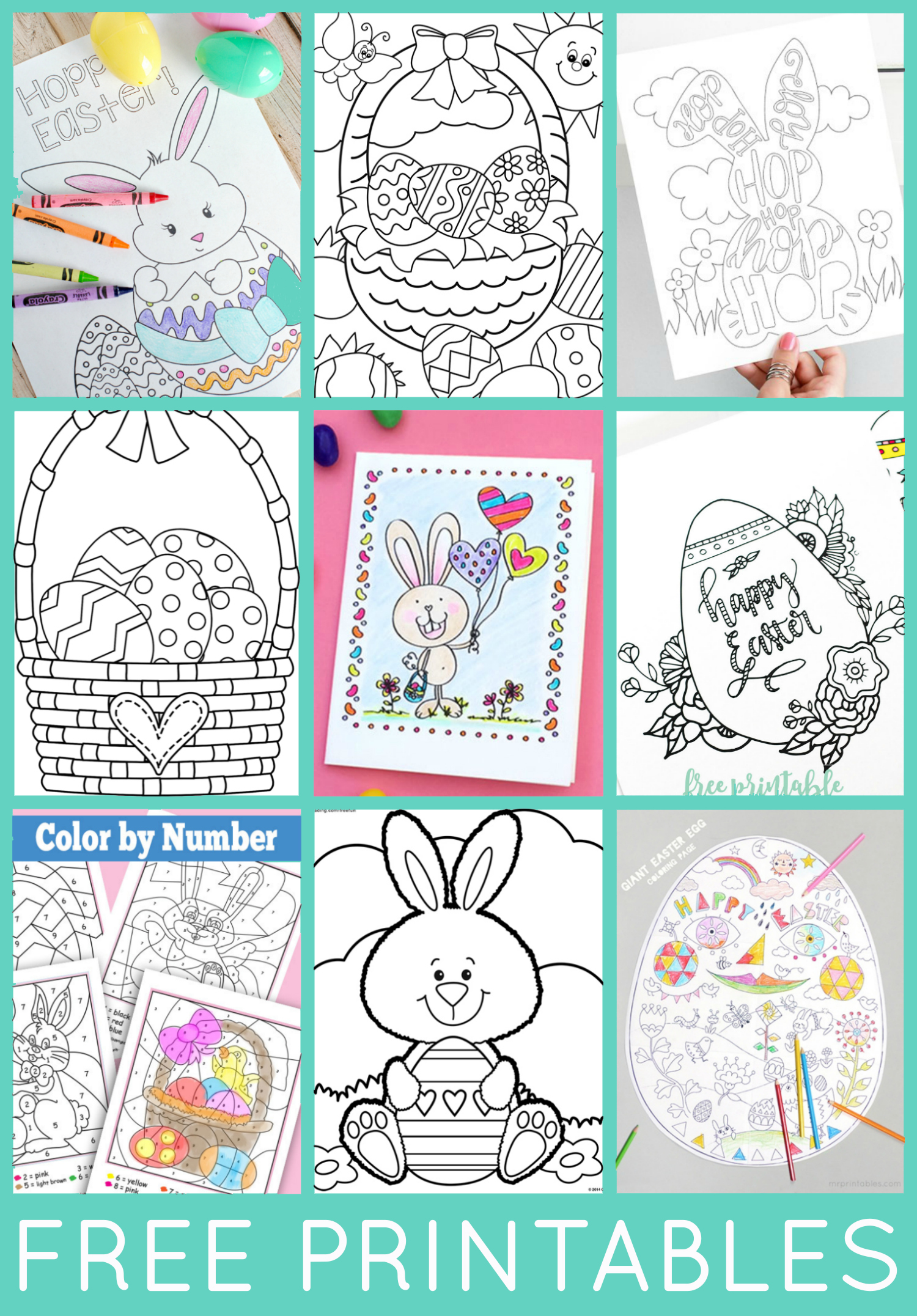 Free easter coloring pages
