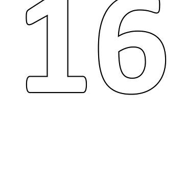 Sports jersey number poster for sale by mattyb