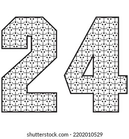 Number twenty four images stock photos d objects vectors