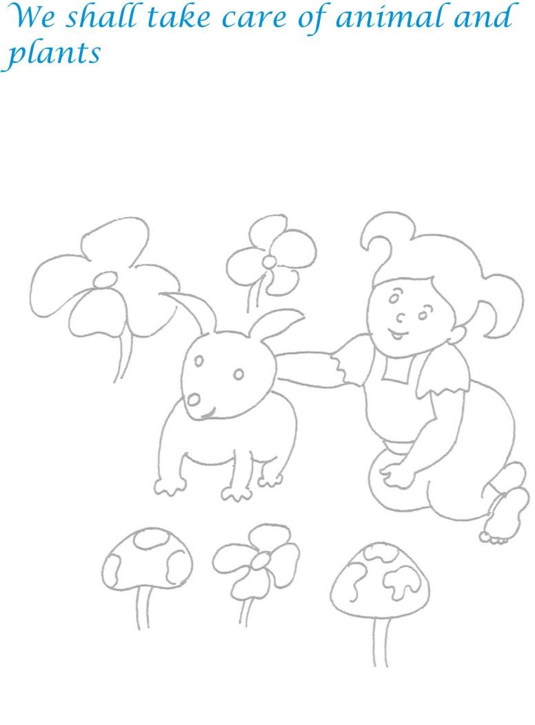 Childrens day printable coloring page for kids