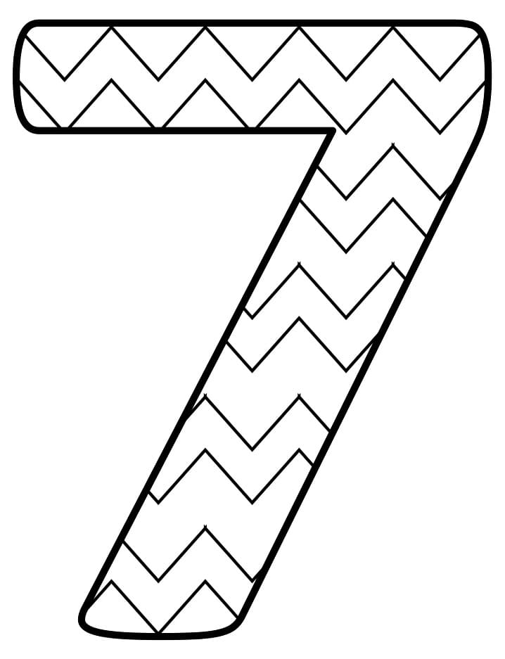 Free printable number fãrbung seite