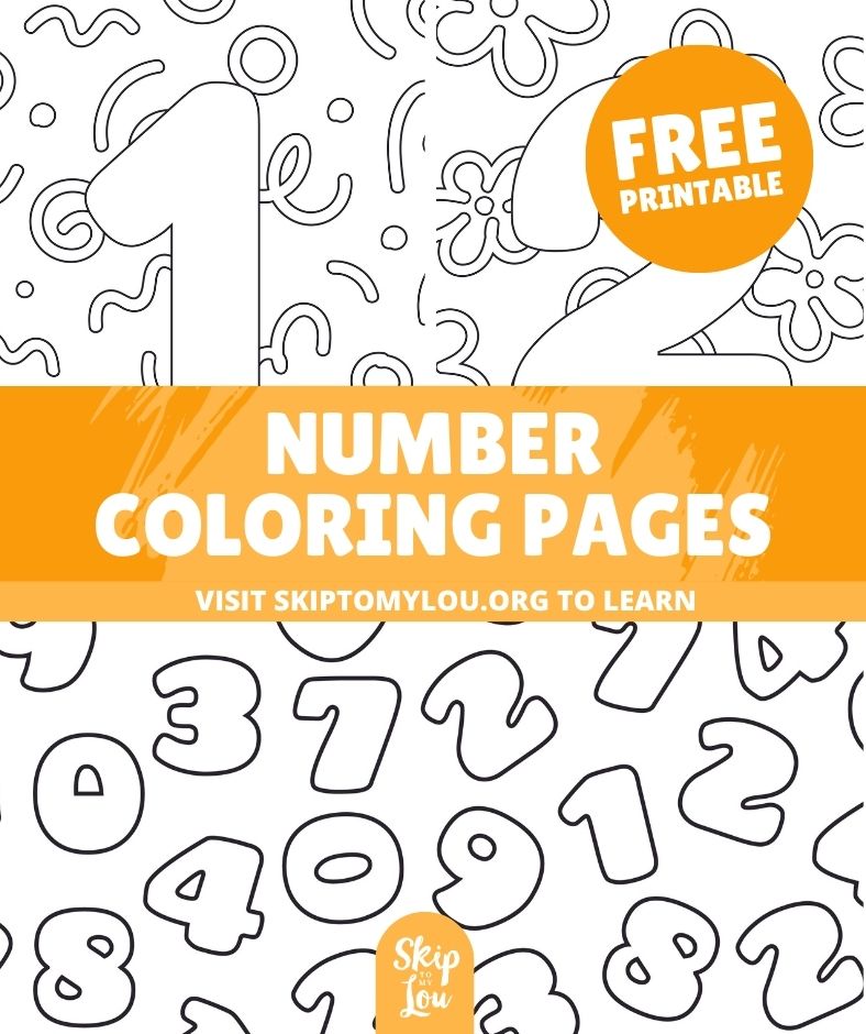 Number coloring pages