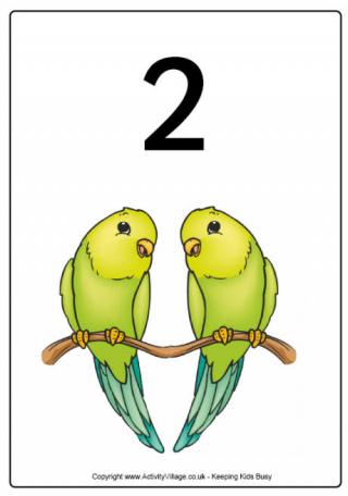 Printable number posters for classroom and home