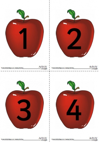 Printable number posters for classroom and home