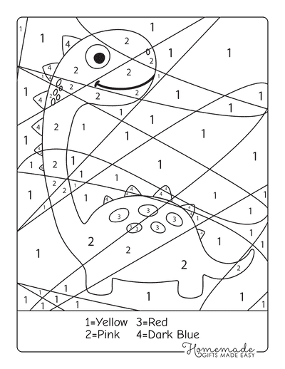 Free color by number printables for kids