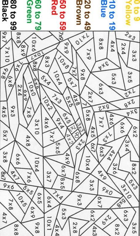 Beginner color by number