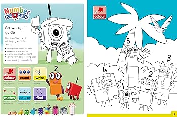 Numberblocks colouring fun a colouring activity book unknown author books