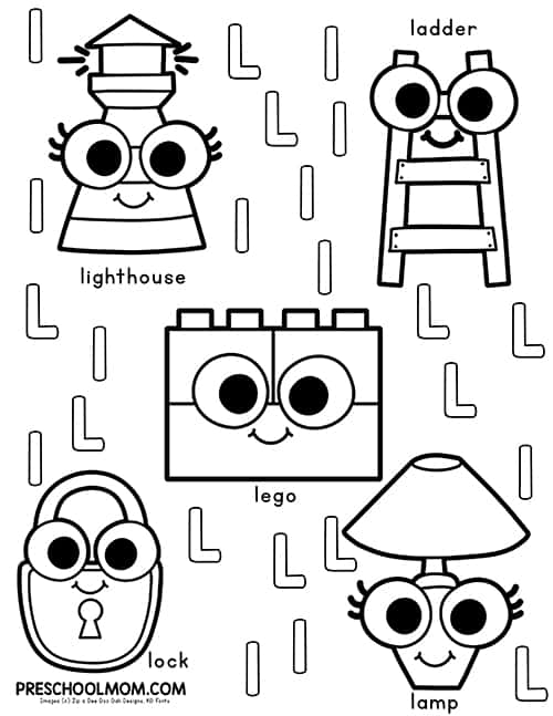 Alphabet coloring pages