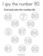 Number coloring pages