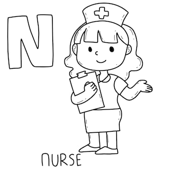 Nurse coloring sheet images