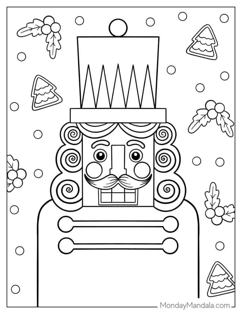 Nutcracker coloring pages free pdf printables