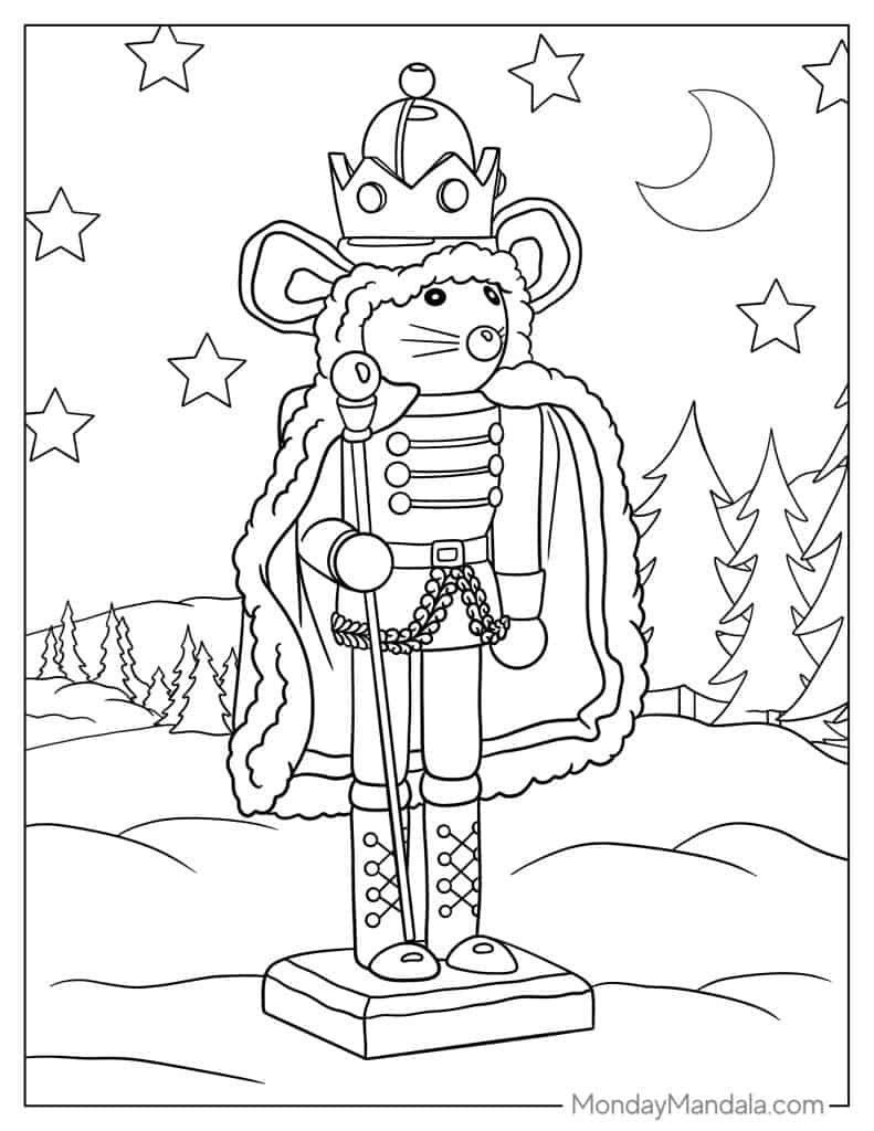 Nutcracker coloring pages free pdf printables