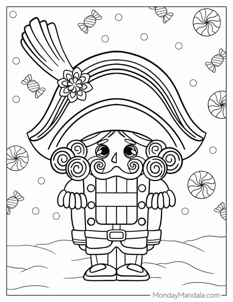 Nutcracker coloring pages free pdf printables