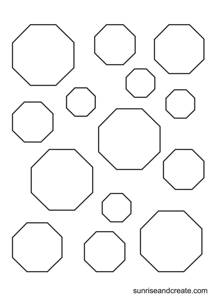 Free printable octagon templates