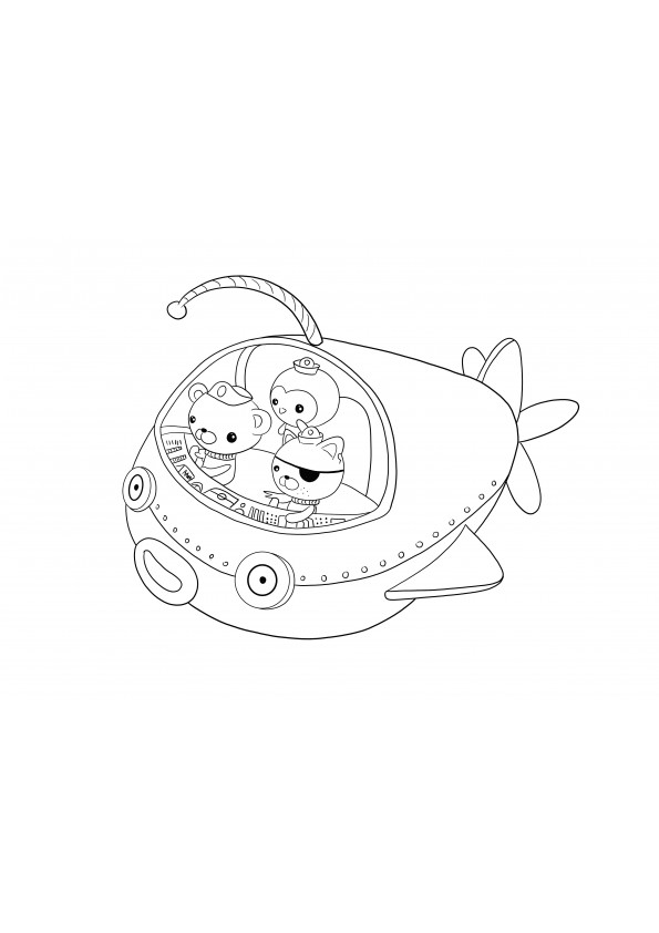 Octonauts coloring and drawing pages