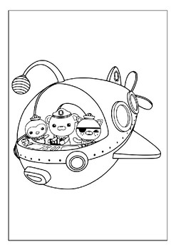 Discover ocean adventures with printable octonauts coloring pages collection