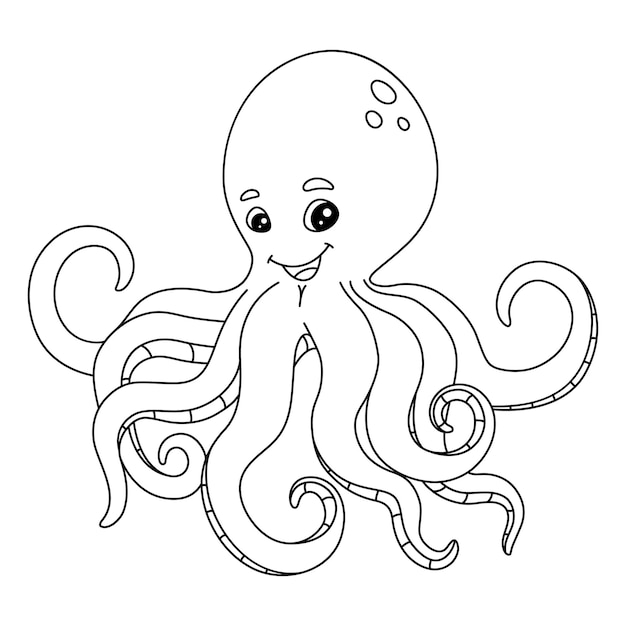 Octopus coloring images