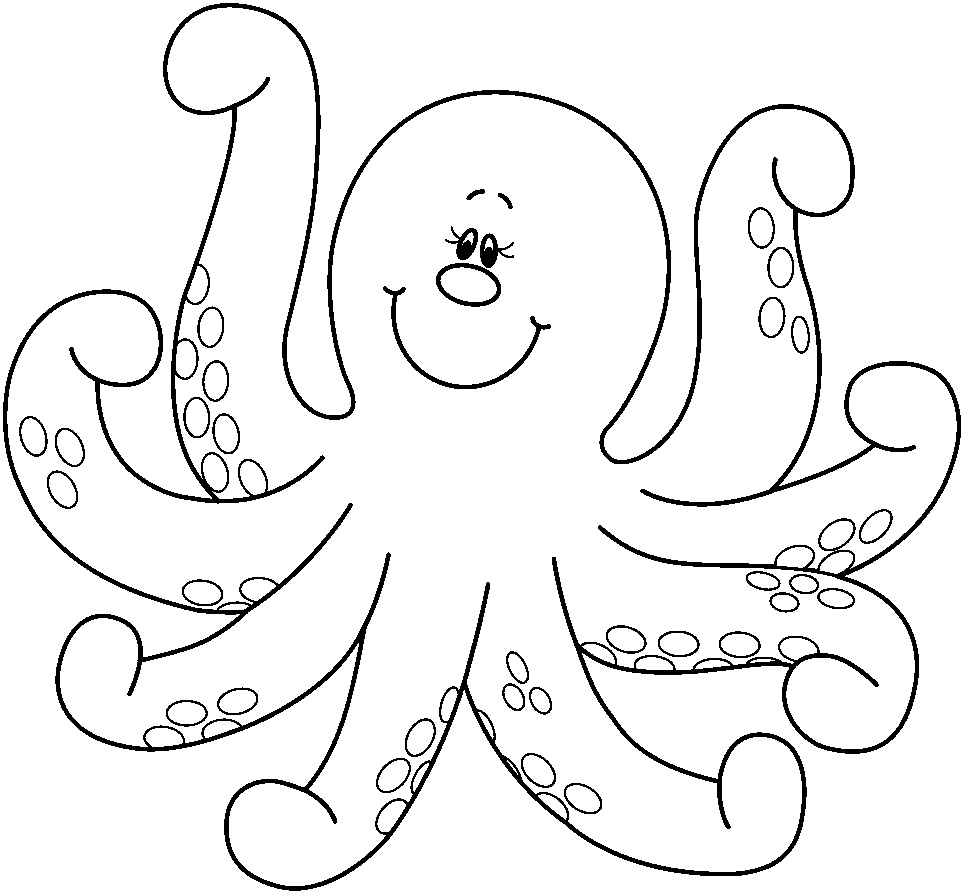 Free printable octopus coloring pages for kids