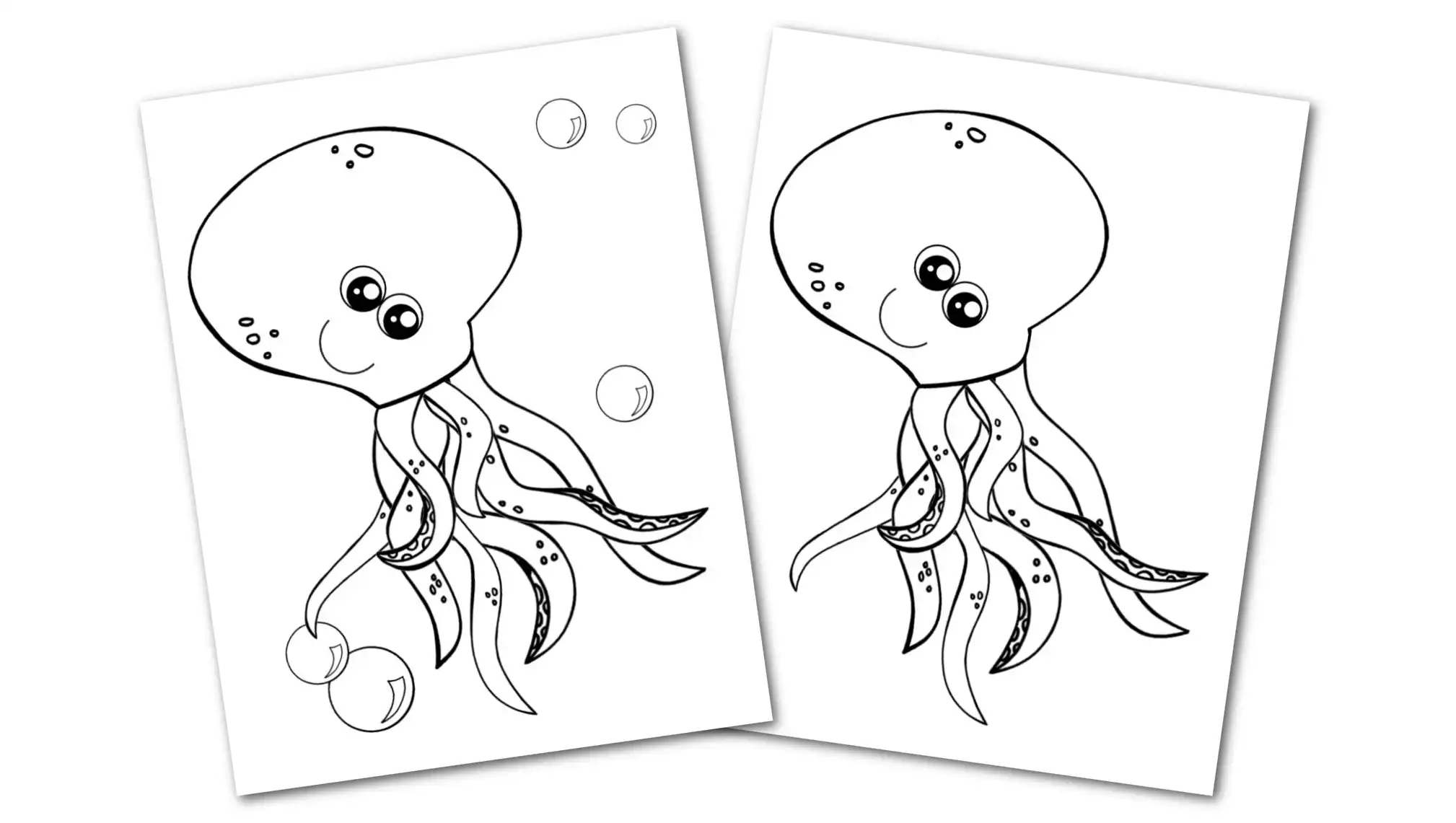 Free printable octopus coloring page â simple mom project