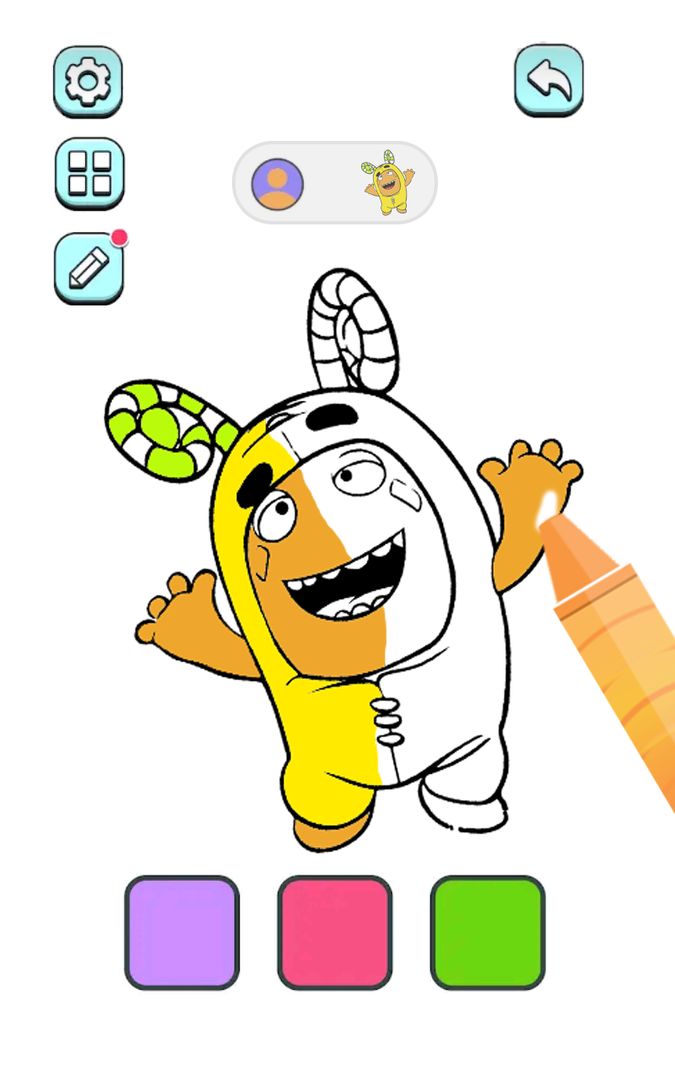 Oddbods coloring game android s