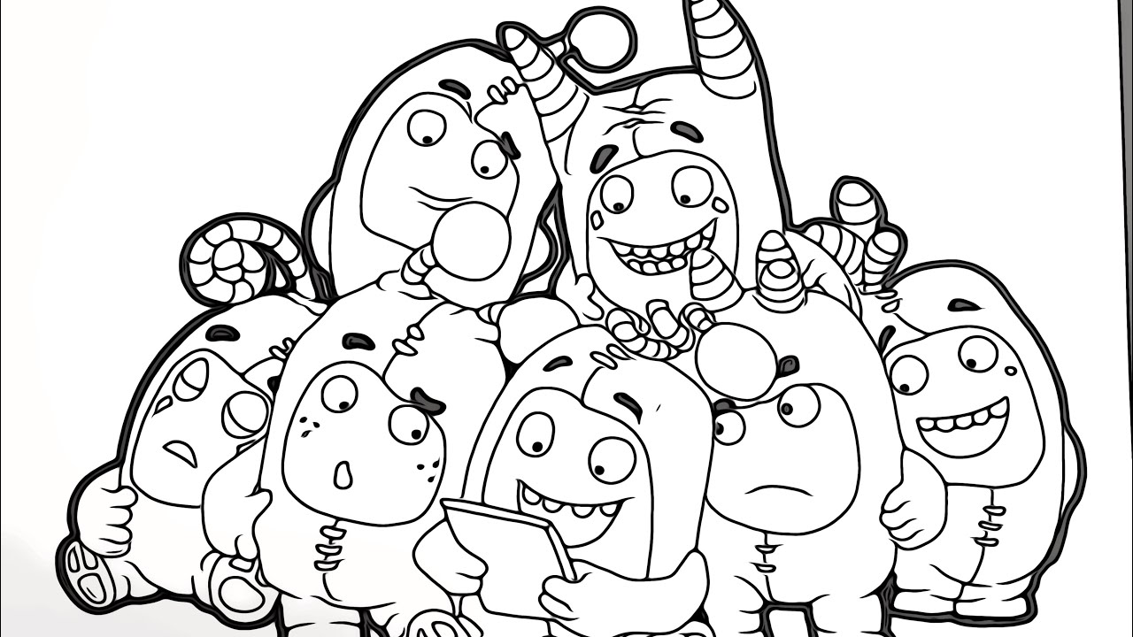 Agical coloring box oddbods coloringpages