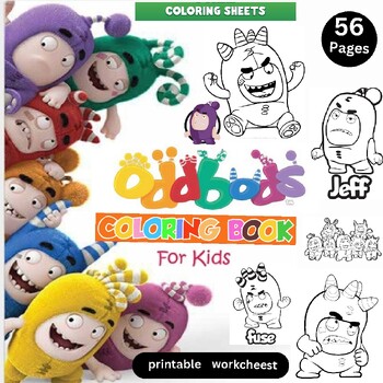 Oddbods coloring pages