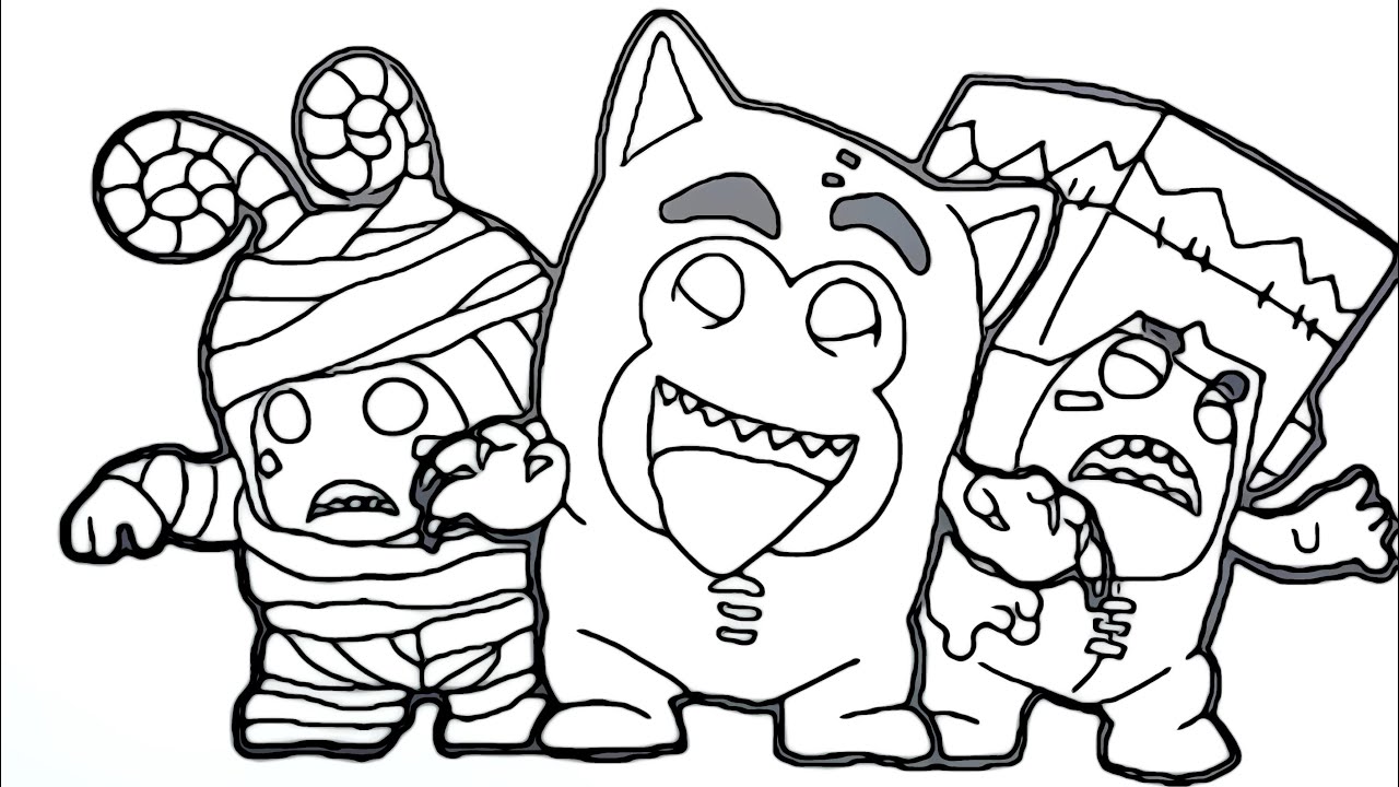 Magical coloring box oddbods coloringpages