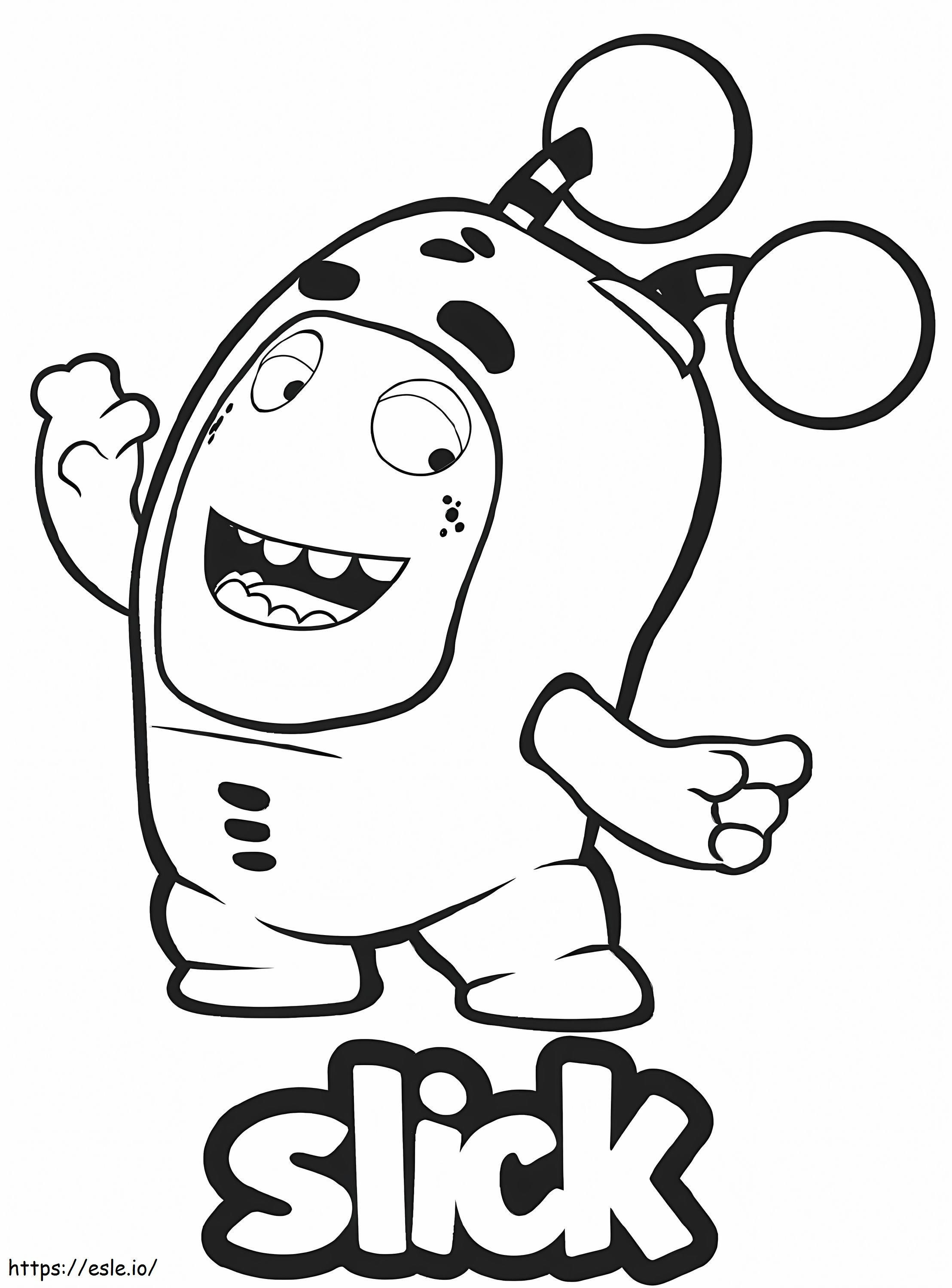 Oddbods rebaladizos coloring page