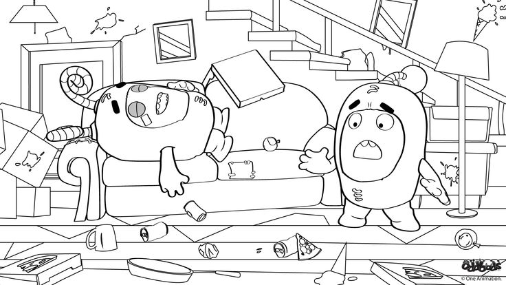 Oddbods coloring book maysalward coloring books cat coloring book manga coloring book