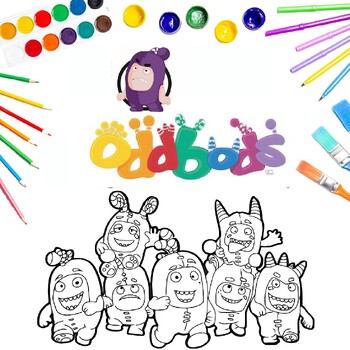 Oddbods coloring pages