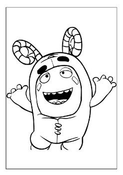 Vibrant oddbods characters printable coloring pages magic unleashed
