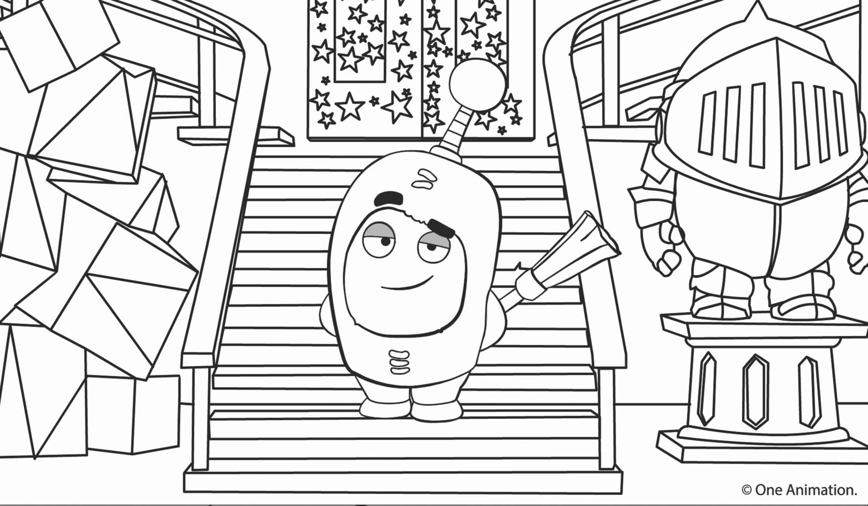 Oddbods coloring pages