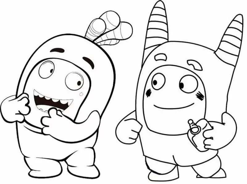 Two oddbods fãrbung seite