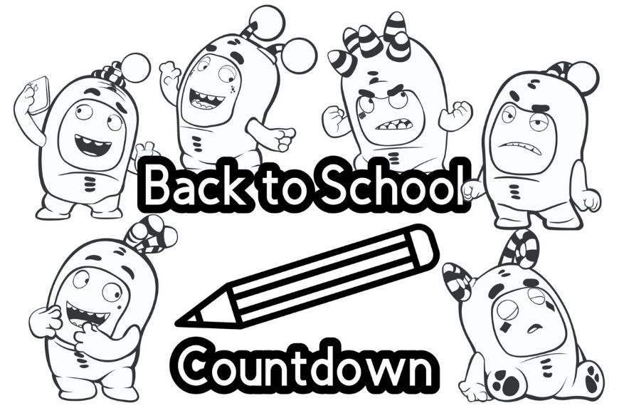 Oddbods back to school calendar printable mum in the madhouse