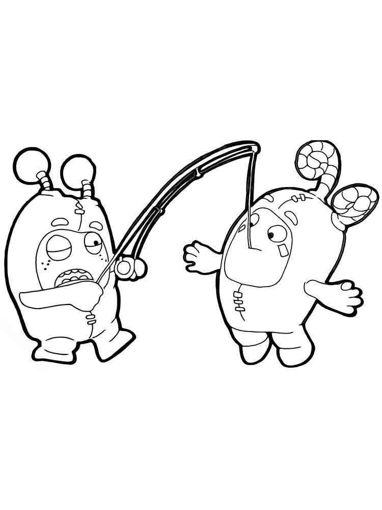 Oddbods coloring pages