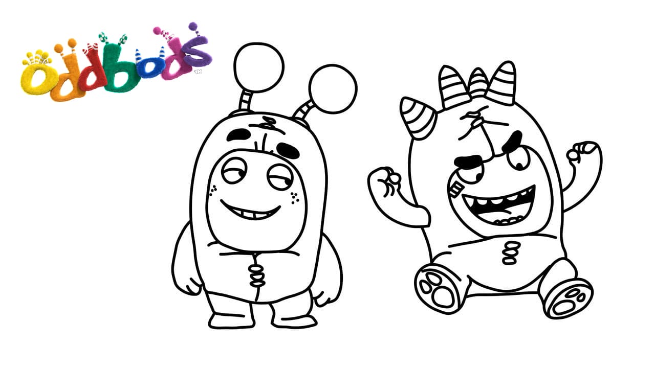 Oddbods coloring pages
