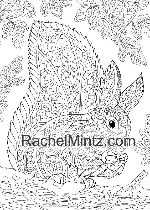 Zen wildlife animals â relaxing coloring book with detailed zentangle â rachel mintz coloring books