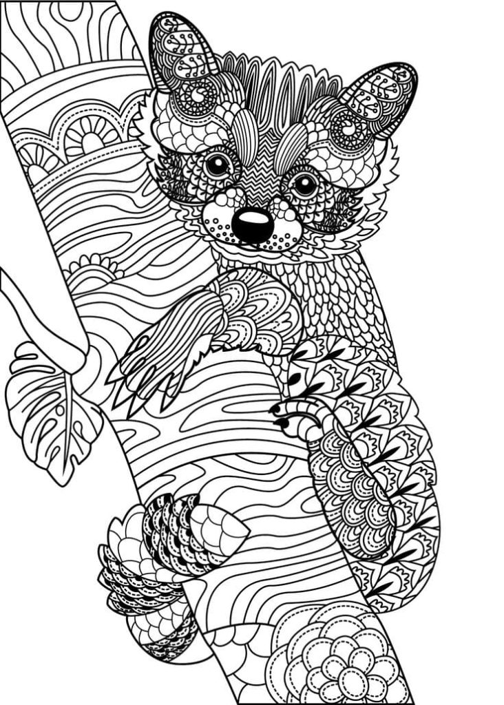 Hard animal pattern coloring pages printable coloring pages