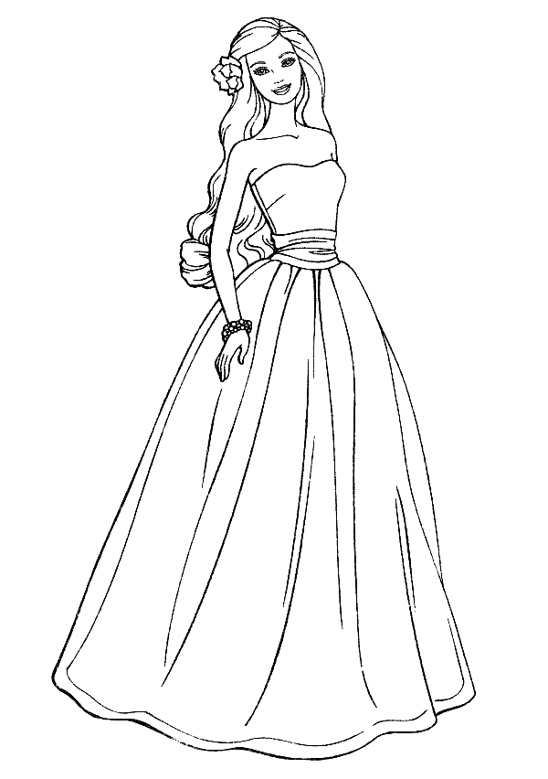 Barbie coloring pages printable for free download