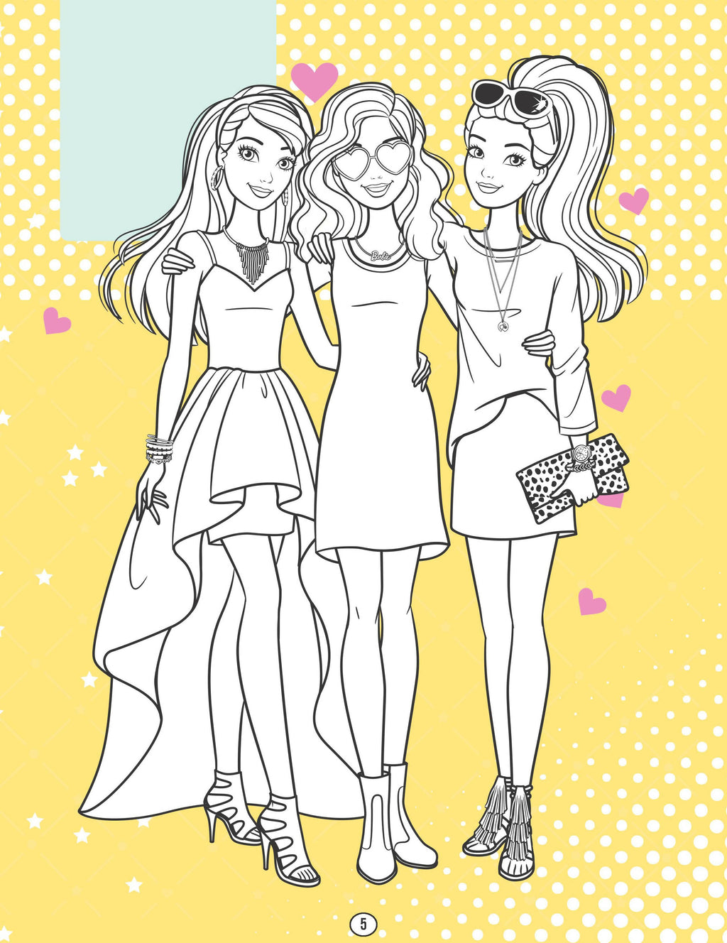 Barbie colouring book dreamland publications