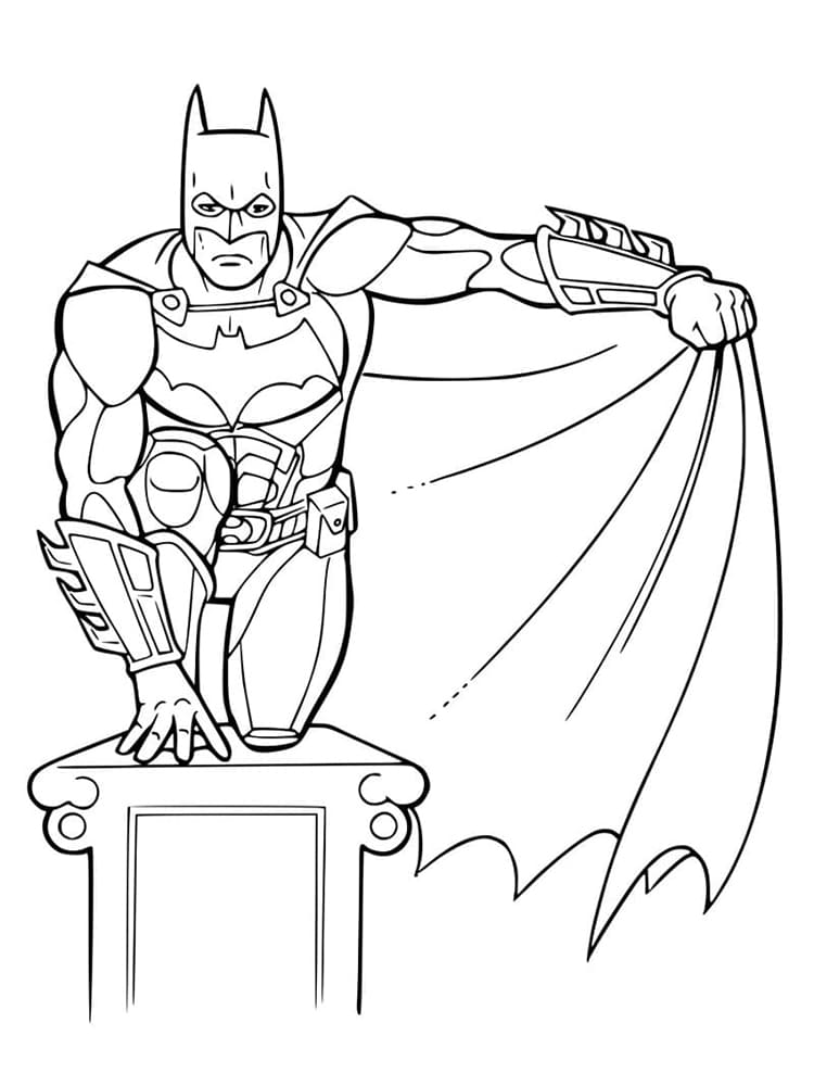 Free batman coloring page