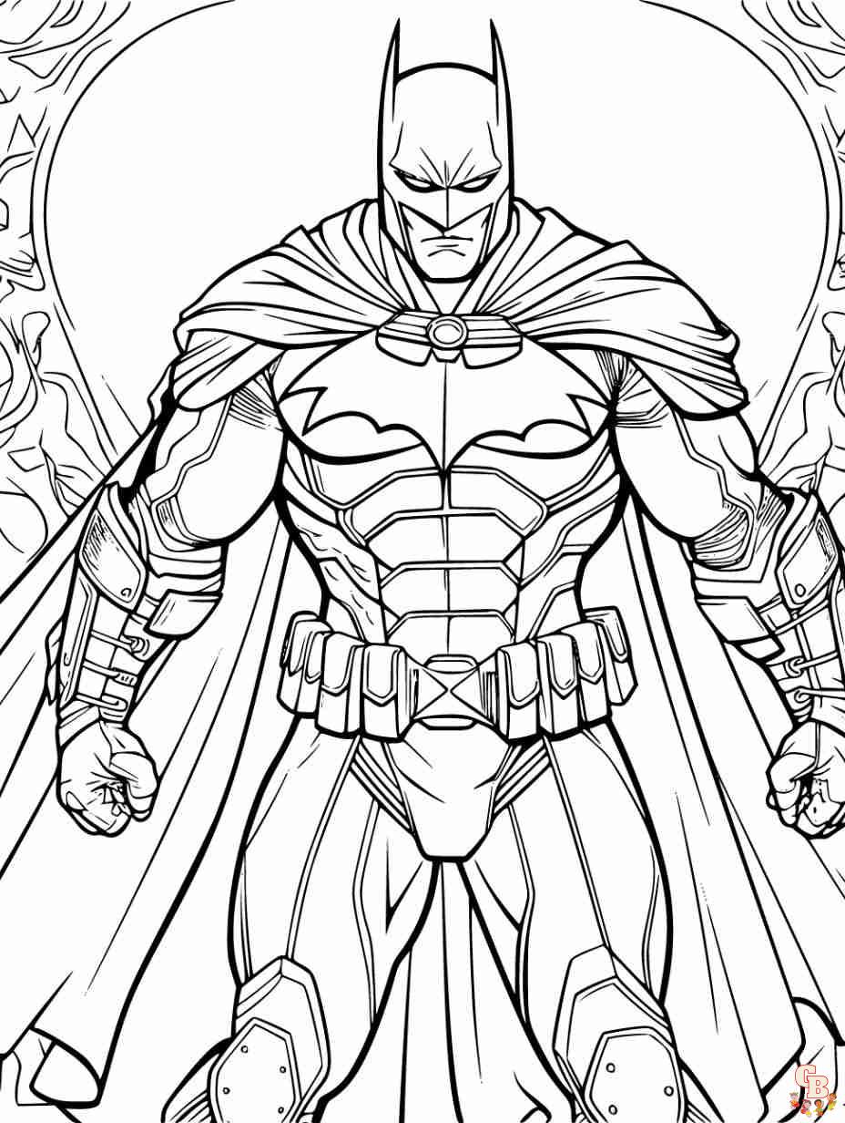 Free printable batman coloring pages for kids
