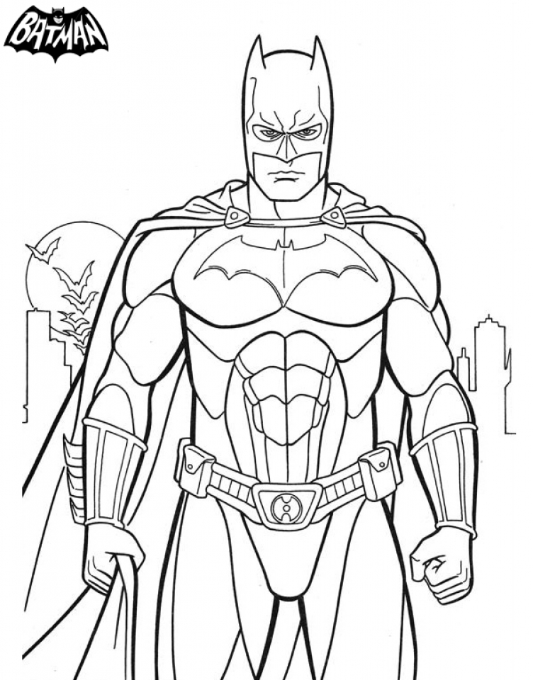Get this free batman coloring pages to print