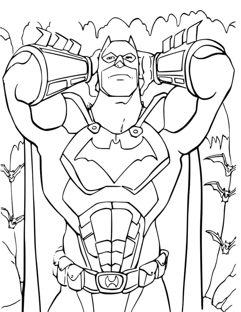 Batman for free coloring page