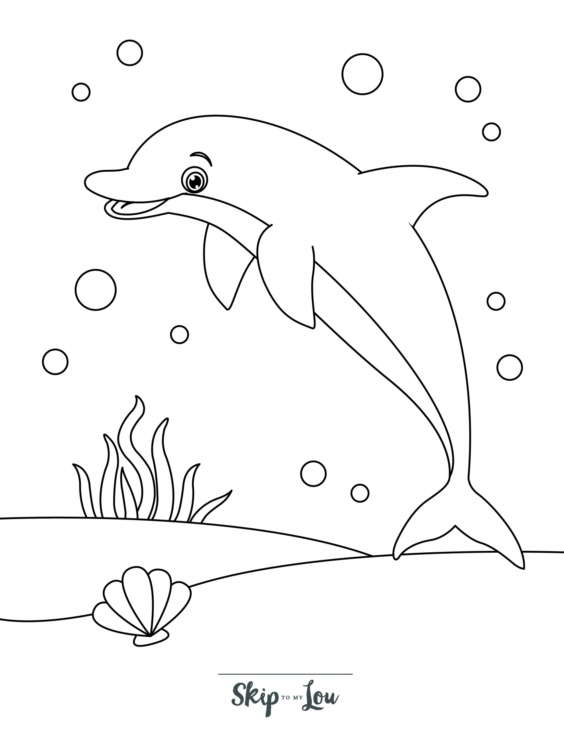 Dolphin coloring pages