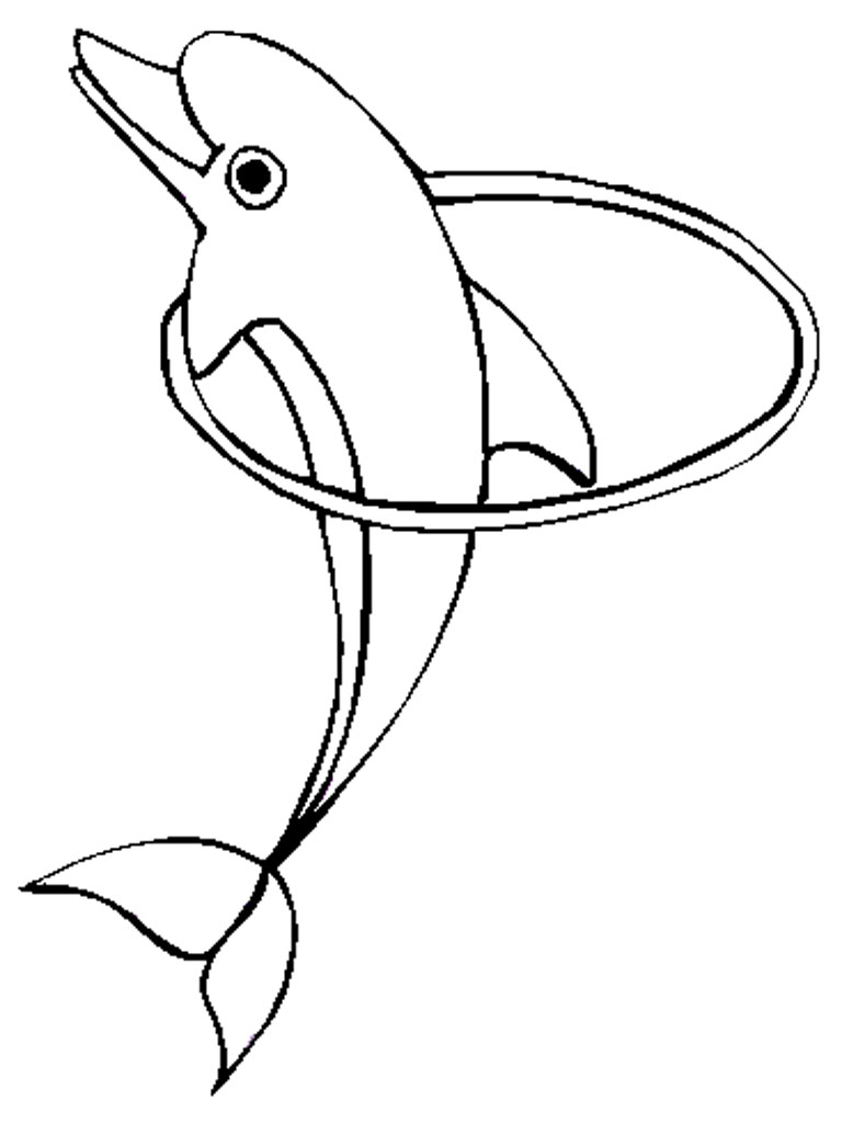 Free printable dolphin coloring pages for kids