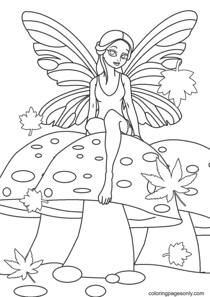 Fairy coloring pages printable for free download
